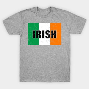 IRISH FLAG VINTAGE RETRO ST PATRICKS DAY MASKS SHIRTS AND MORE T-Shirt